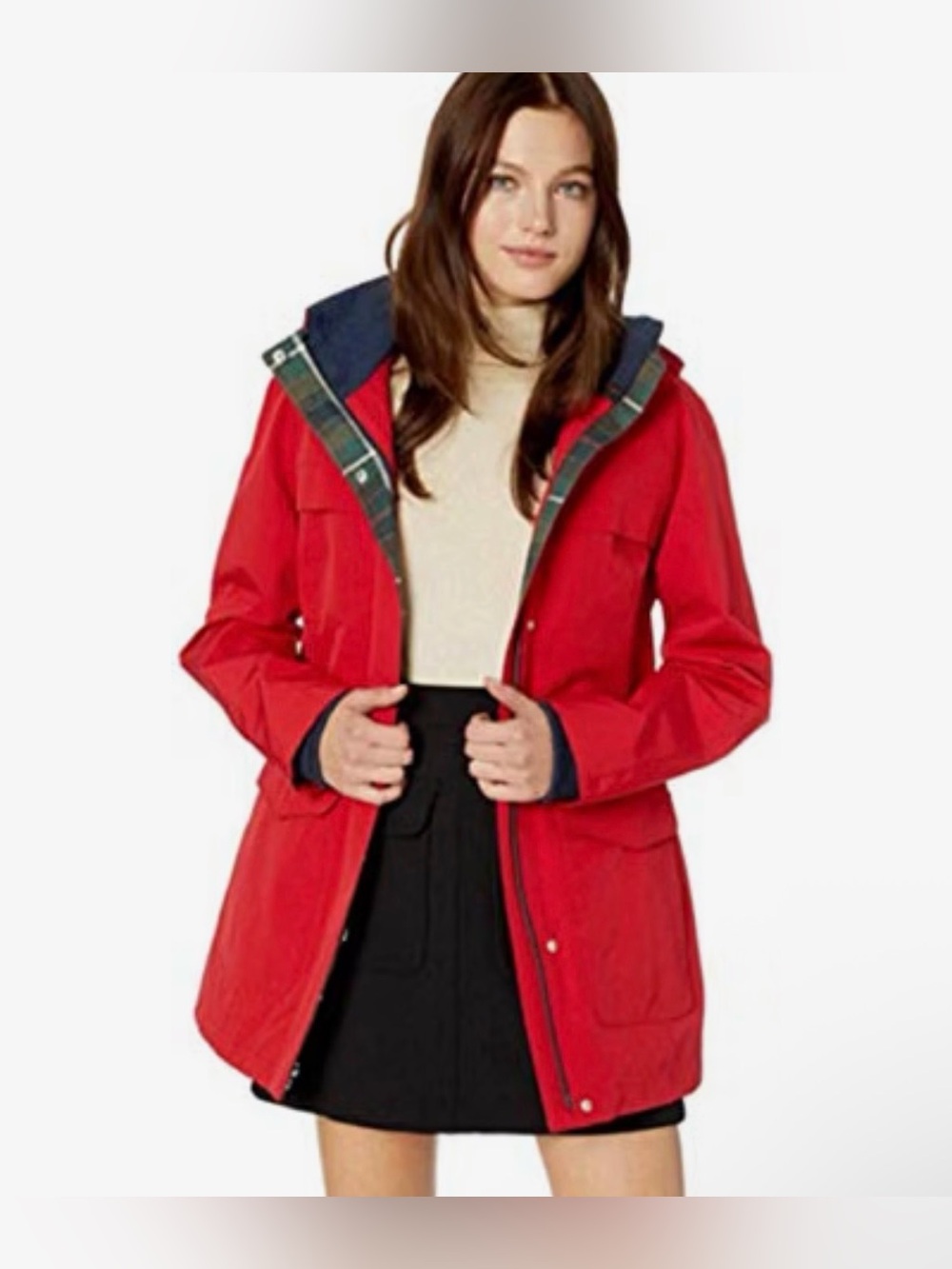 Pendleton Red Outerwear Carmel Waterproof Seam Sealed Rain Trail Jacket Size S